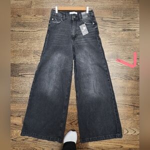 Wide-Leg Black Jeans PRIMEMARK- LONDON